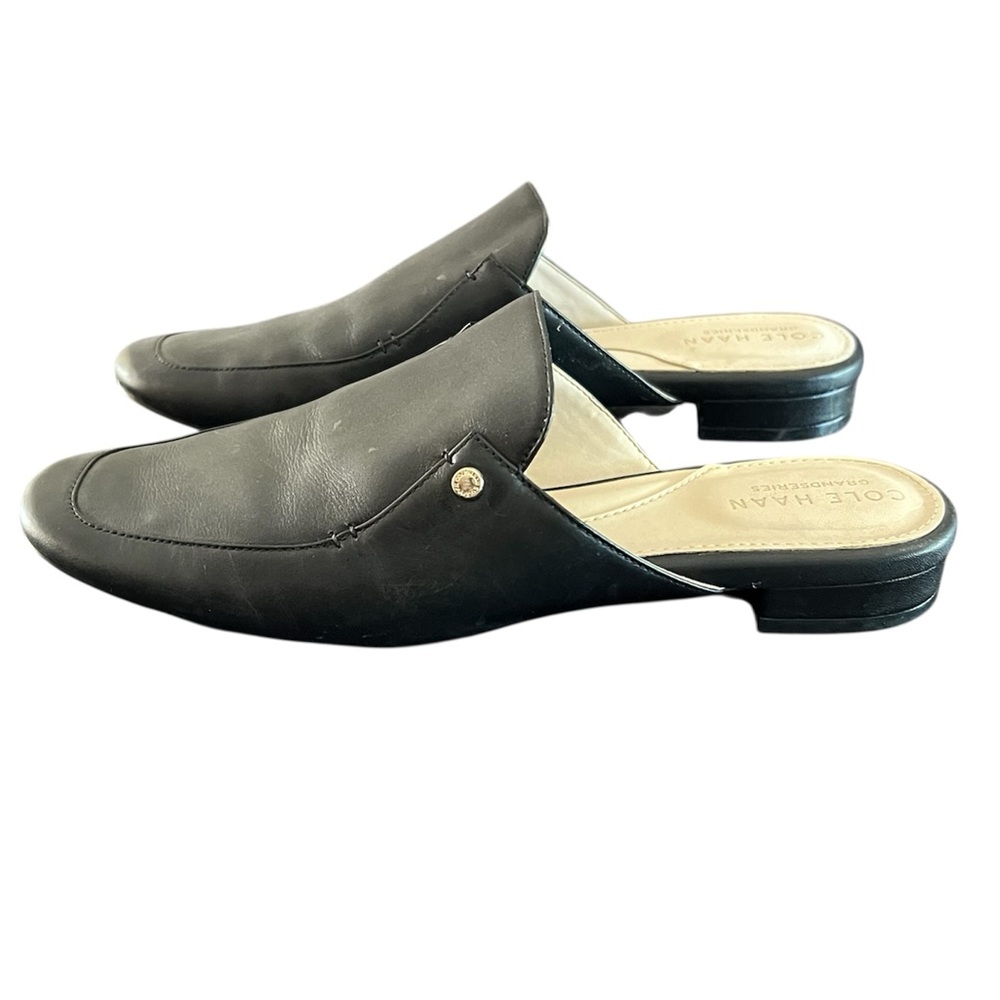 Cole Haan Grand Series Black Leather Slip-On Loafers